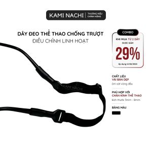 Dây đeo chống trượt chuyên dụng thể thao có dây vải bản dẹp có thể điều chỉnh kích thước KAMI NACHI