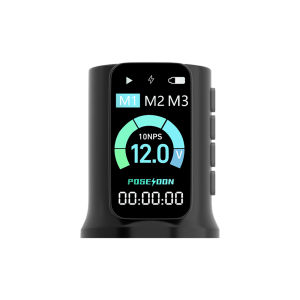 Bút Tattoo Poseidon máy xăm không dây với chiều dài 7 nét và nguồn điện công suất 2300mAh động cơ Màn hình đèn LED kỹ thuật số và chất lượng cao cho nghệ sĩ