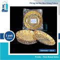 Piring Kertas Mas Kue Bulat Kecil Tart Bolu Pesta Ulang Tahun 10s. 