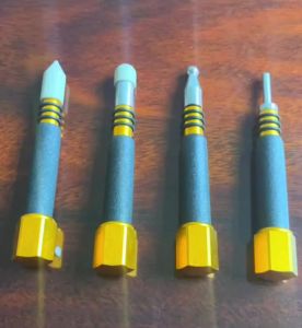 4 PCS PDR Tap Down Tool Pen Shape VIP Knockdown Remover Portable Removable Tool Set Pieces for Car Body Anti Dent Removal Traceless Automobile Paintless Auto DIY Repair