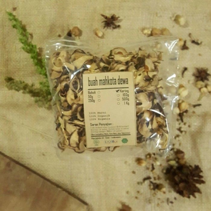 MAHKOTA DEWA KERING 250gr - Phaleria Macrocarpa - MURNI - JSR