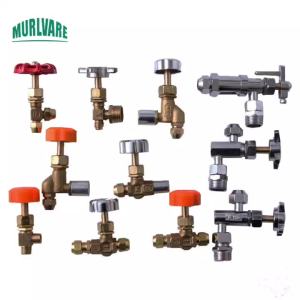 1Pcs Brass  Based Glass Oil Valve Methanol Stove Oil Valve Tinder Valve Needle Valve BBQ Oven Valve Cross Valve