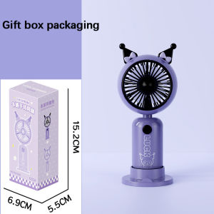 Kulomi handheld fan with USB rechargeable portable mini with turbo fan can be used as a mobile phone holder cartoon cute fan gift choice for children