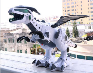 Khủng Long Robot Phun Khói - Sử dụng pin