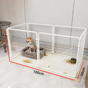 Pet Fence Dog Playpen Large Space DIY Dog Fence Dog Cage 6Pcs 19.6in*19.6in*39.3in