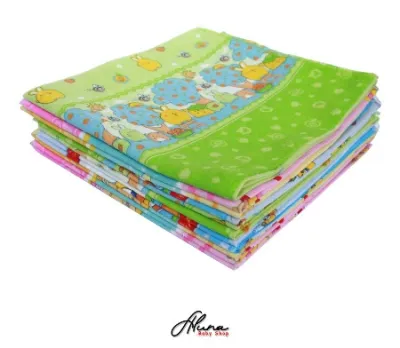 Bedong Bayi ( 12 PCS / 1 Lusin ) / Cotton Lembut / Size 90x90 * 90x110 * 90x120 / Real Picture