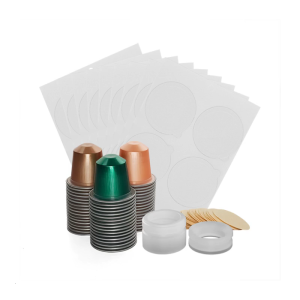 Quick Filling Aluminum Film Coffee Pods Maker Manual Press Tool For Home Baristas Multiple Machine Adaptability