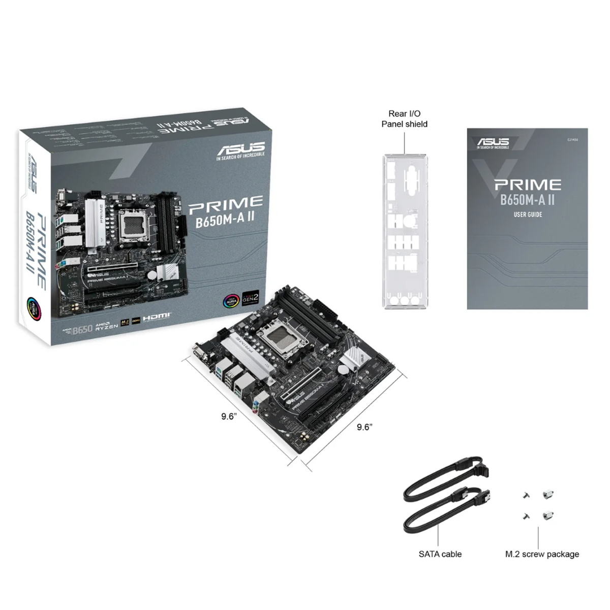 ASUS Prime B650M-A II MATX Motherboard DDR5 Socket AM5 Motherboard For Ryzen 7000 Series CPU