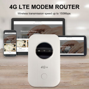 Travel-ready 4G LTE Mobile WiFi Router 150Mbps with 3650mAh Battery for Stable Internet on the Go