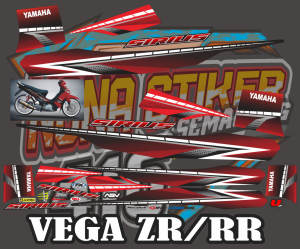 STIKER STRIPING DECAL VEGA ZR RR TAHUN 2009-2012 SIRIUS