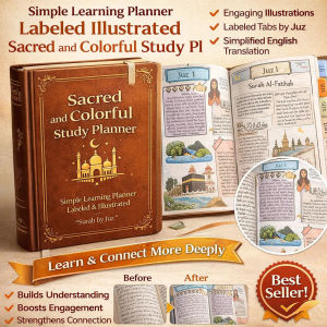 Concise Illustrated Quran Study Plan Guide Educational Holy Quran Made Simple and Illustrated Quran Study Guide For Revert Beginner 简易图解古兰经