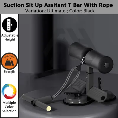 3H Alat Bantu Sit Up T-Bar | Sit Up Aid Dengan Suction Kuat | Latihan Peru | Abdomen Training