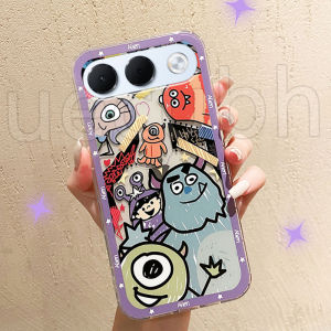 Phone Casing for OPPO A7 Pro Max 5g A6c A6s A6x A6t A6 Pro 5G Cute Cartoon Alien Pattern Shockproof Clear Rubber Soft Case for OPPO A7Pro A7 Pro Max 5g Phone Cover