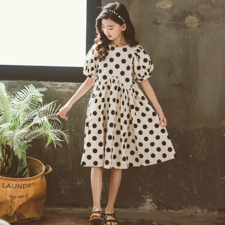 Váy Cho Bé Gái Alber Kids Hoạ Tiết Chấm Bi Xinh Đẹp Vanila Dress Cho Trẻ Em  2,3,4,5,6,7,8,9,10,11,12 Tuổi [V87] | Lazada.vn