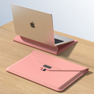 LC-09 Sarung Kulit PU Easy Stand Sleeve Tas Laptop Universal for Notebook for Macbook