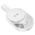 Bộ sạc không dây đồng hồ HOCO CW60 2.5W Cáp sạc di động từ tính USB-C cho iWatch1-10/Ultra,Đế sạc không dây mini dòng SE. 