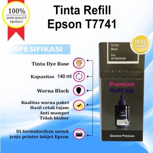 Tinta Epson 774 Black Refill Printer M100 M200 L655 L1455