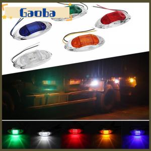 gaoba 1Pc 12V 24V Auto 6LED Signal Lights Side Marker Trailer Truck Signal Lamp Multifunctional Waterproof Width Light