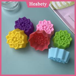 Heabety 5 cái Hoa Silicone Nến Khuôn Tự Làm Handmade 3D Rose Xà Phòng Thạch Cao Nhựa Khuôn Bánh Nướng Công Cụ Nhà Bếp Đảng Trang Trí Cung Cấp