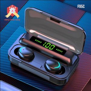 Tai nghe phiên bản mới bluetooth F9 5C 5.3 Chống nước tăng giảm âm lượng đàm thoại trực tiếp - Tặng nút tai nghe thay thế