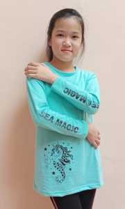 Kaos tunik anak lengan panjang Sea Magic