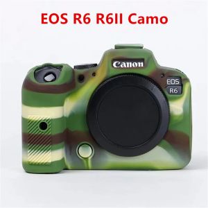 Camera Body Case For Canon EOS R5 R5II R6 R6II R7 R8 RP R10 Soft Silicone Armor Shockproof Rubber Cover Skin