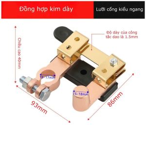 Công tắc ngắt kết nối bình ắc quy 12V 24V cho xe hơi xe máy kiểu cầu dao chất liệu hợp kim thép mạ đồng chất - SHOPE
