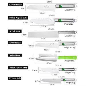 Japan Chefs Knife Stainless Steel Knife Kitchen Knife Set Silver Knife Classics Knife Multifunction High Quality