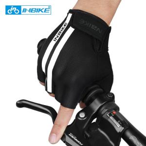 INBIKE 5mm Gel Shockproof Cycling Gloves Half Finger Anti Slip Pad Breathable MTB Road Bike Gloves Men Women Sports Bicycle Gloves