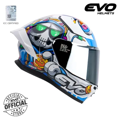 EVO M2 Kato Dual Visor Full Face Helmet with Free Clear Lens