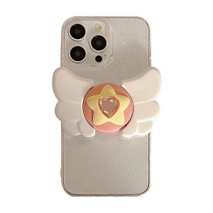 【COD】Funny Sailor Moon Silver Foil Bling Phone Case for IPhone 15 Pro Max 13 12 11 14 Pro Max Bumper Shockproof Protection Cover