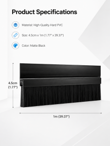 Self-adhesive Door Bottom Sealing Tape Insect-proof Windproof Soundproof Door Window Sealing Strip Guard Door Sealing Strip Rubber Self-adhesive Door Bottom Sealing Strip Insect-proof Windproof Soundproof Guard Sealer Stopper Silicone Rubber Door Draft Du