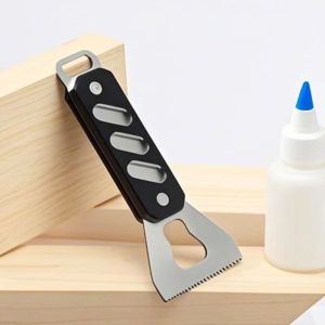 ZM10Q Aluminum Glues Spreader Scraping Plate Ergonomic Handle Notched Applicator Multipurpose Glues Applicator Film Wallpapers
