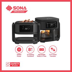 SONA 2-in-1 Digital Air Fryer Grill SFRG 2773