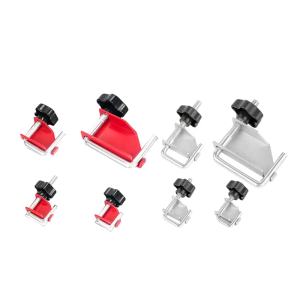 4 Piece Metal Tubing Clamp Fastening Tool High Tensile Steel Fasteners with Protective Finish for Workshop Household Use