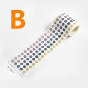 Dots Stickers Washi Tape Round Stickers Adhesive Tape for Planners Bullet journals