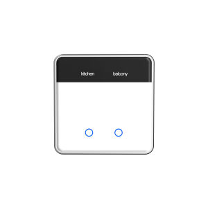 Zemismart DIY Name Zigbee Switch with Display Screen Touch Neutral Light SwitchSmart Zigbee MESH Switch Work with Tuya Alexa Google Home Voice/Timer Control