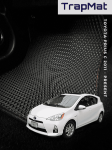FOR - TOYOTA PRIUS C TrapMat Customize Car Floor Mat 100% Waterproof Anti Slip Easy to Clean(Front & Rear)