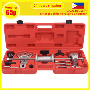 19pcs 9-Way Slide Hammer Puller Set Front Wheel Hub Bearing Remover & Rear Wheel Axle Shaft Puller Tool Kit