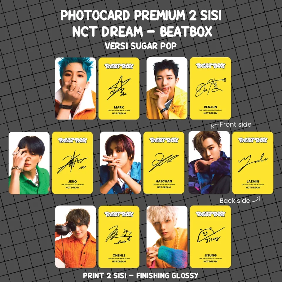 ISI 7 PCS) Photocard NCT DREAM BEATBOX - Photo card Premium 2 Sisi
