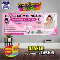 Spanduk Banner Jualan Skincare Ms Glow Dan Nbs, Produk Skincare Keren, Bagus. 