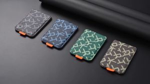 Quivlox Minimalist Letter Pattern PU Leather Multi Card Slots Holder Anti Theft Portable ID Wallet for Men Women