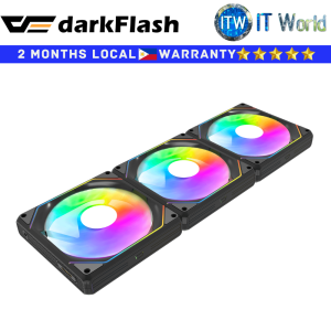 darkFlash PC Fan Gauss G24 ARGB Magnetic Splicing Hydro Bearing Triple Pack (Black | White) | itw