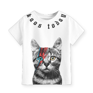 Kaos Anak Laki-Laki Perempuan Terbaru Motif Cat Putih Series