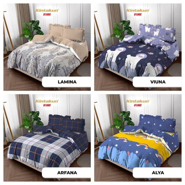 Kintakun D'Luxe JUNI Edition BED COVER Set Sprei Rumbai Uk. 160x200