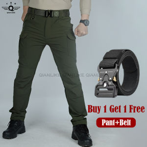 IX7/IX9/A11 Multi Pocket Cargo Pants for Men Elasticity Tactical Pants Thin Quick Drying Charging Training Pants