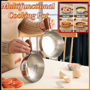 Stainless Steel Noodle Pot Cooking 14CM Milk Pan with Handle Baby Food Pot Multi-Purpose