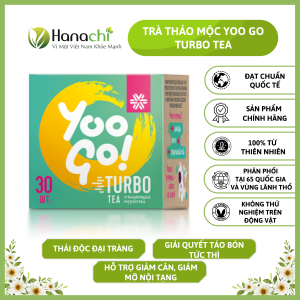 Trà Thảo Mộc Yoogo Turbo Tea Hết Táo Bón Giảm Mỡ Nội Tạng Thải Độc Ruột Giảm Cân An Toàn