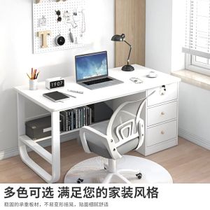 [100/120/140cm] Office Table Computer Table with Drawer High Quality Ergonomic Desk Study desk table with Drawer