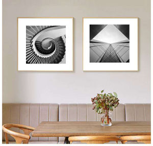 HIMALAYA40*40 Bedroom Dining Room Living Room Office Hotel BLACK AND WHITE Paintings  DESIGN 2(PCS)